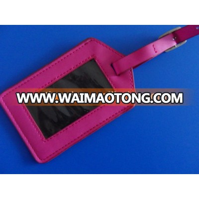 new style blank leather luggage tag