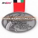 High quality custom stamped metal antique silver plating medal