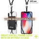 Silicone Universal Smartphone Lanyard Credit Card Holder Necklace Strap