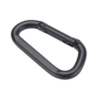 Wire Gate Hammock Hook Steel Carabiner Clip Snap Hook Gear Up Hammock Swing D Shaped Flat Carabiner